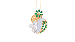 PN90557- Jewelry CAD Design -Pendants, Fancy Collection, Fancy Diamond Collection, Color Stone Collection