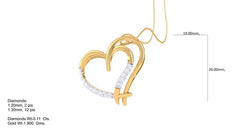 PN90010- Jewelry CAD Design -Pendants, Heart Collection, Light Weight Collection