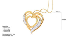 PN90011- Jewelry CAD Design -Pendants, Heart Collection, Light Weight Collection