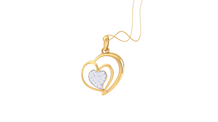 PN90012- Jewelry CAD Design -Pendants, Heart Collection, Light Weight Collection