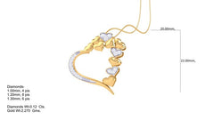 PN90013- Jewelry CAD Design -Pendants, Heart Collection, Light Weight Collection