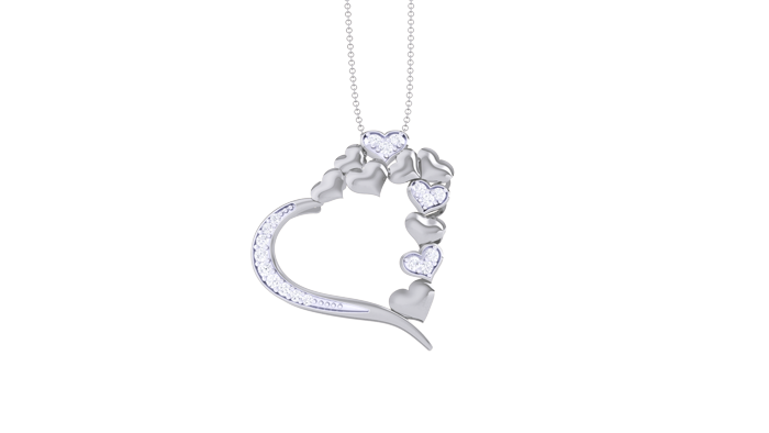 PN90013- Jewelry CAD Design -Pendants, Heart Collection, Light Weight Collection