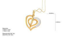 PN90014- Jewelry CAD Design -Pendants, Heart Collection, Light Weight Collection
