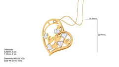 PN90015- Jewelry CAD Design -Pendants, Heart Collection, Light Weight Collection