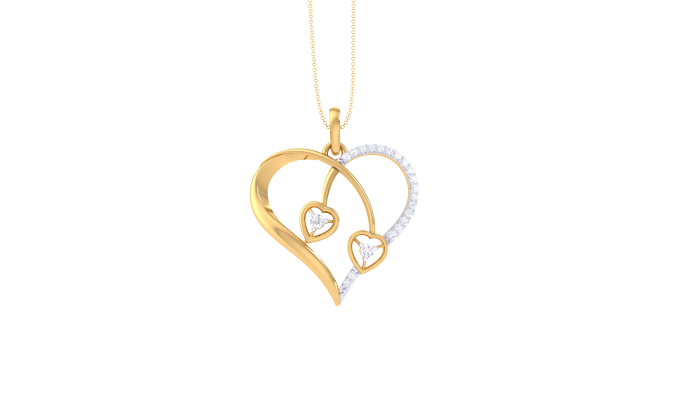 PN90016- Jewelry CAD Design -Pendants, Heart Collection, Light Weight Collection