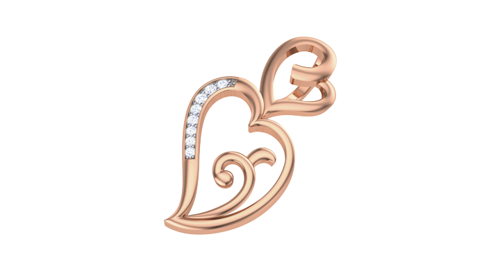 PN90126- Jewelry CAD Design -Pendants, Heart Collection, Light Weight Collection