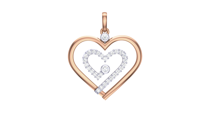 PN90158- Jewelry CAD Design -Pendants, Heart Collection, Light Weight Collection
