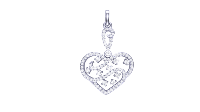 PN90175- Jewelry CAD Design -Pendants, Heart Collection, Light Weight Collection