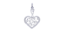 PN90175- Jewelry CAD Design -Pendants, Heart Collection, Light Weight Collection