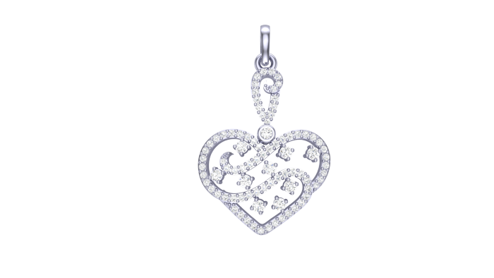 PN90175- Jewelry CAD Design -Pendants, Heart Collection, Light Weight Collection