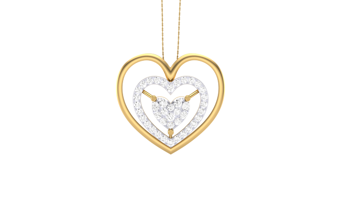 PN90205- Jewelry CAD Design -Pendants, Heart Collection, Light Weight Collection