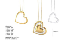 PN90212- Jewelry CAD Design -Pendants, Heart Collection, Light Weight Collection