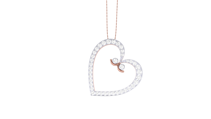 PN90216- Jewelry CAD Design -Pendants, Heart Collection, Light Weight Collection