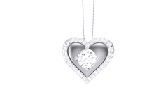 PN90218- Jewelry CAD Design -Pendants, Heart Collection, Light Weight Collection