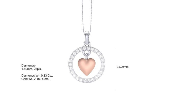 PN90226- Jewelry CAD Design -Pendants, Heart Collection, Light Weight Collection