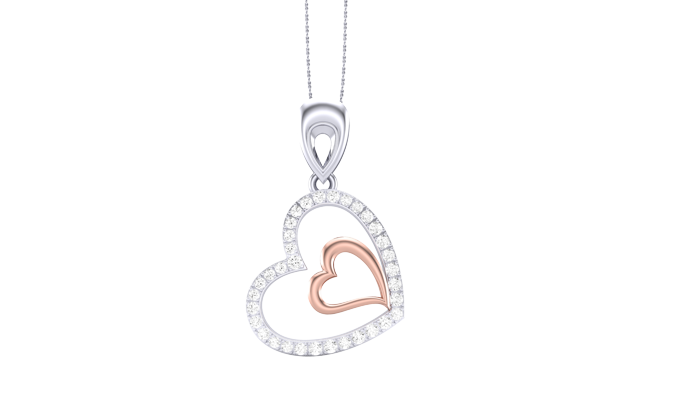PN90235- Jewelry CAD Design -Pendants, Heart Collection, Light Weight Collection