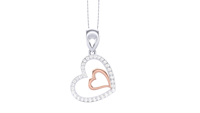 PN90235- Jewelry CAD Design -Pendants, Heart Collection, Light Weight Collection