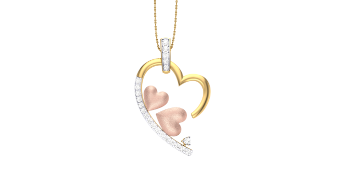 PN90315- Jewelry CAD Design -Pendants, Heart Collection, Light Weight Collection