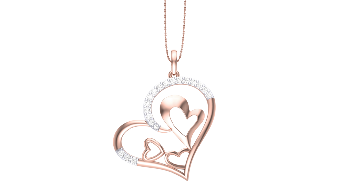 PN90353- Jewelry CAD Design -Pendants, Heart Collection, Light Weight Collection