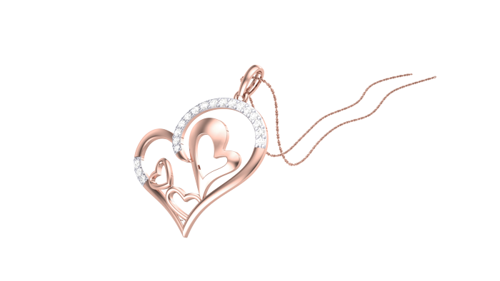 PN90353- Jewelry CAD Design -Pendants, Heart Collection, Light Weight Collection