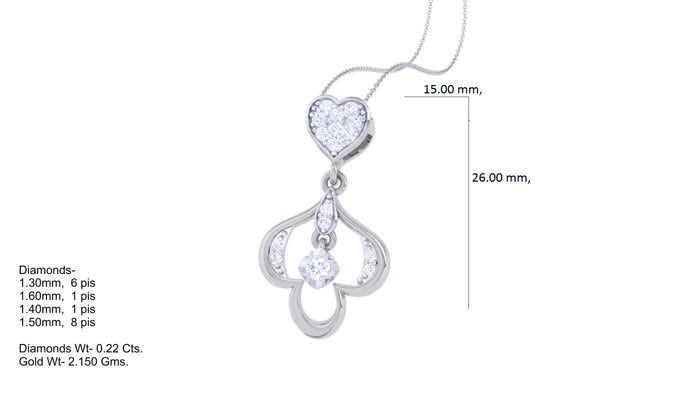 PN90751- Jewelry CAD Design -Pendants, Heart Collection, Light Weight Collection