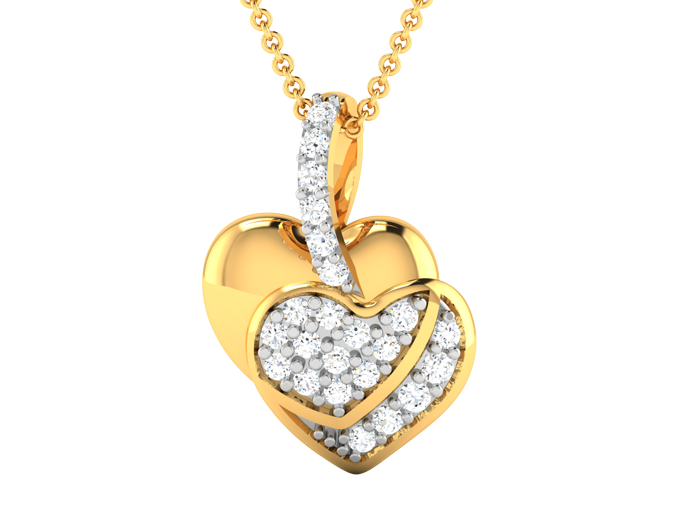 PN91350- Jewelry CAD Design -Pendants, Heart Collection, Light Weight Collection