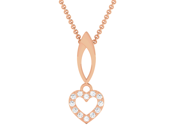 PN91358- Jewelry CAD Design -Pendants, Heart Collection, Light Weight Collection