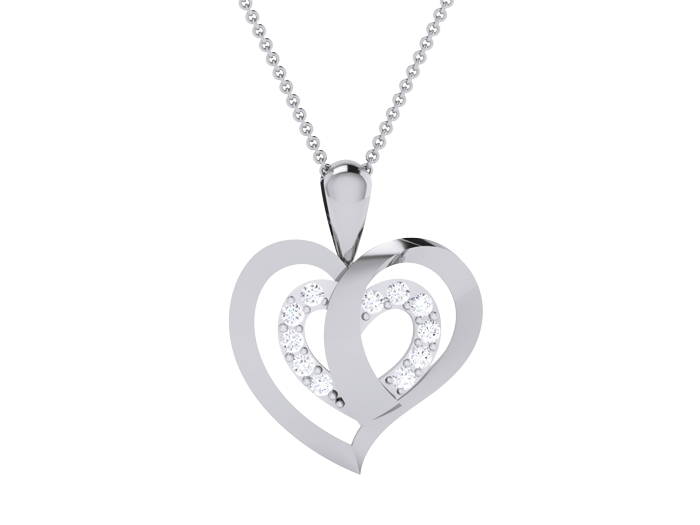 PN91361- Jewelry CAD Design -Pendants, Heart Collection, Light Weight Collection
