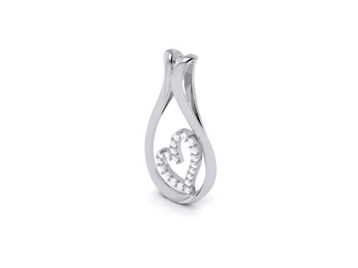 PN91393- Jewelry CAD Design -Pendants, Heart Collection, Light Weight Collection