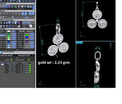 PN91354- Jewelry CAD Design -Pendants, Light Weight Collection