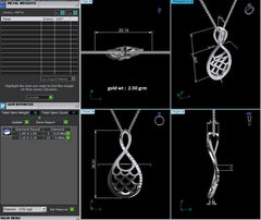 PN91368- Jewelry CAD Design -Pendants, Light Weight Collection