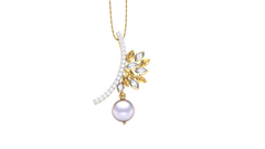 PN90321- Jewelry CAD Design -Pendants, Pearl Collection, Light Weight Collection