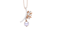 PN90321- Jewelry CAD Design -Pendants, Pearl Collection, Light Weight Collection