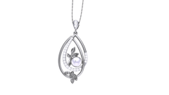 PN90322- Jewelry CAD Design -Pendants, Pearl Collection, Light Weight Collection