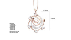 PN90338- Jewelry CAD Design -Pendants, Pearl Collection, Light Weight Collection