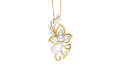 PN90342- Jewelry CAD Design -Pendants, Pearl Collection, Light Weight Collection