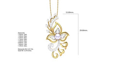 PN90342- Jewelry CAD Design -Pendants, Pearl Collection, Light Weight Collection