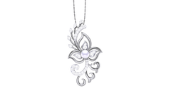 PN90342- Jewelry CAD Design -Pendants, Pearl Collection, Light Weight Collection