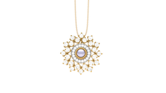 PN90862- Jewelry CAD Design -Pendants, Pearl Collection, Light Weight Collection