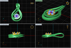 PN91155- Jewelry CAD Design -Pendants