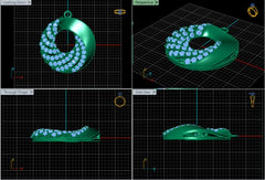 PN91182- Jewelry CAD Design -Pendants