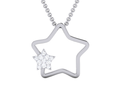 PN91374- Jewelry CAD Design -Pendants, Star Collection, Light Weight Collection