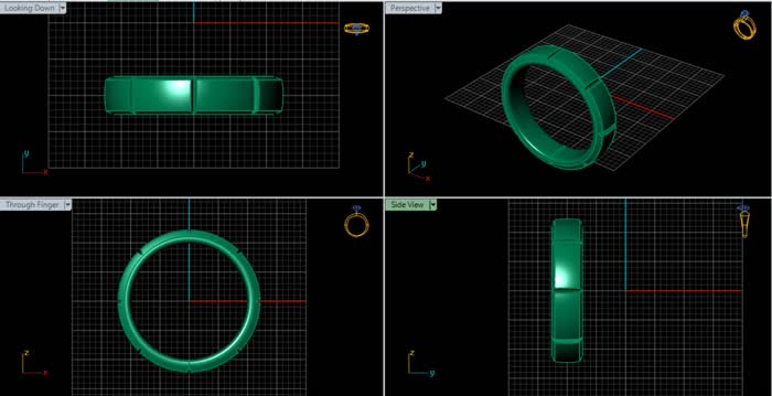LR92157- Jewelry CAD Design -Rings, Band Rings, Stackable Rings