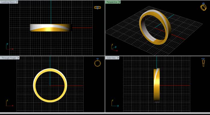 LR92194- Jewelry CAD Design -Rings, Band Rings, Stackable Rings