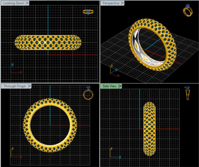LR92294- Jewelry CAD Design -Rings, Band Rings, Stackable Rings