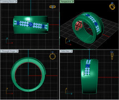 LR92303- Jewelry CAD Design -Rings, Band Rings, Stackable Rings