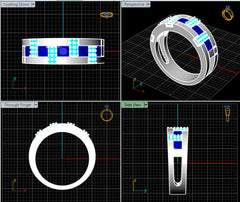 LR92320- Jewelry CAD Design -Rings, Band Rings, Stackable Rings