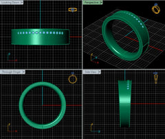 LR92371- Jewelry CAD Design -Rings, Band Rings, Stackable Rings