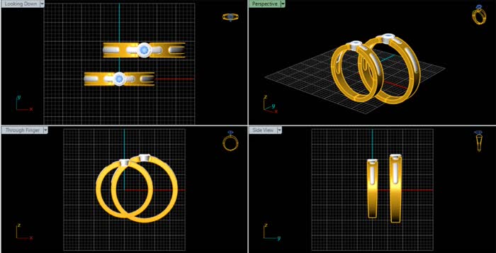 LR92134- Jewelry CAD Design -Rings, Couple Rings, Stackable Rings, Band Rings