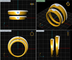 LR92363- Jewelry CAD Design -Rings, Couple Rings, Stackable Rings, Band Rings